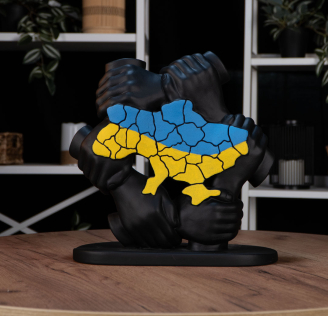 Скульптура "Glory to Ukraine" колір чорний