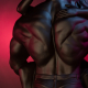 Преміум ваза з мармуру "Couple" 60 см/15 кг: колір чорний (матовий)