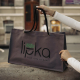 Велика сумка "Shopper Lipka" - колір сірий